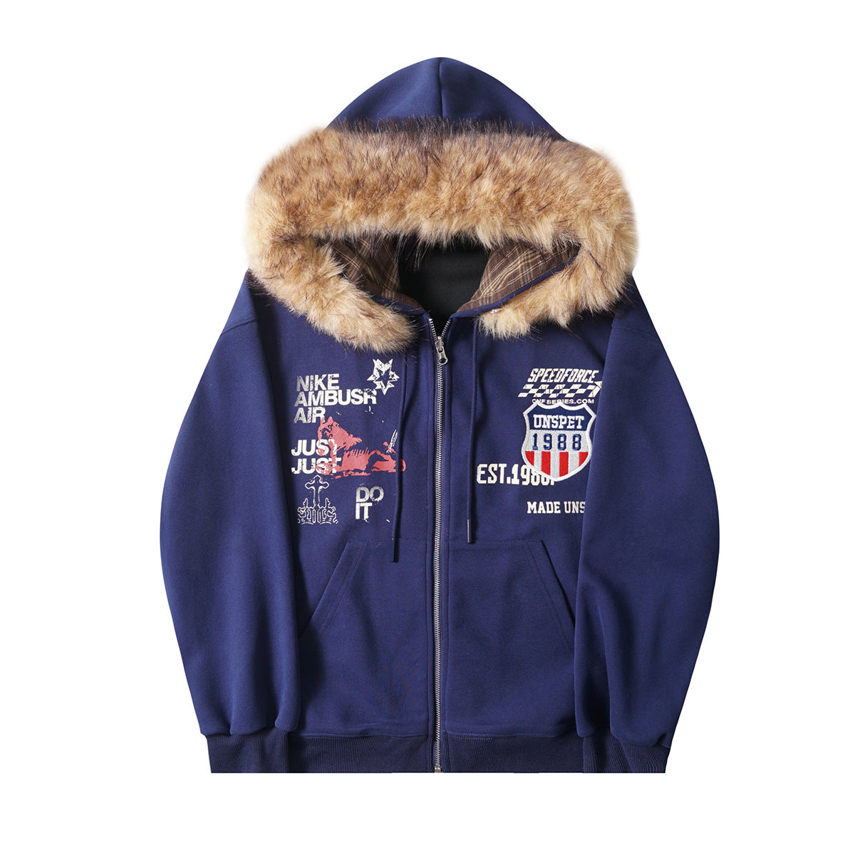 zip-up hoodie