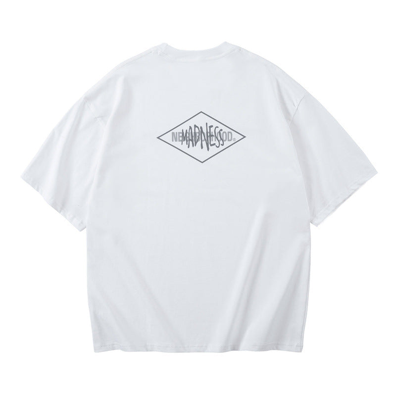 Premium Quality NBHD Pure Cotton T-Shirt in Blue & White Col