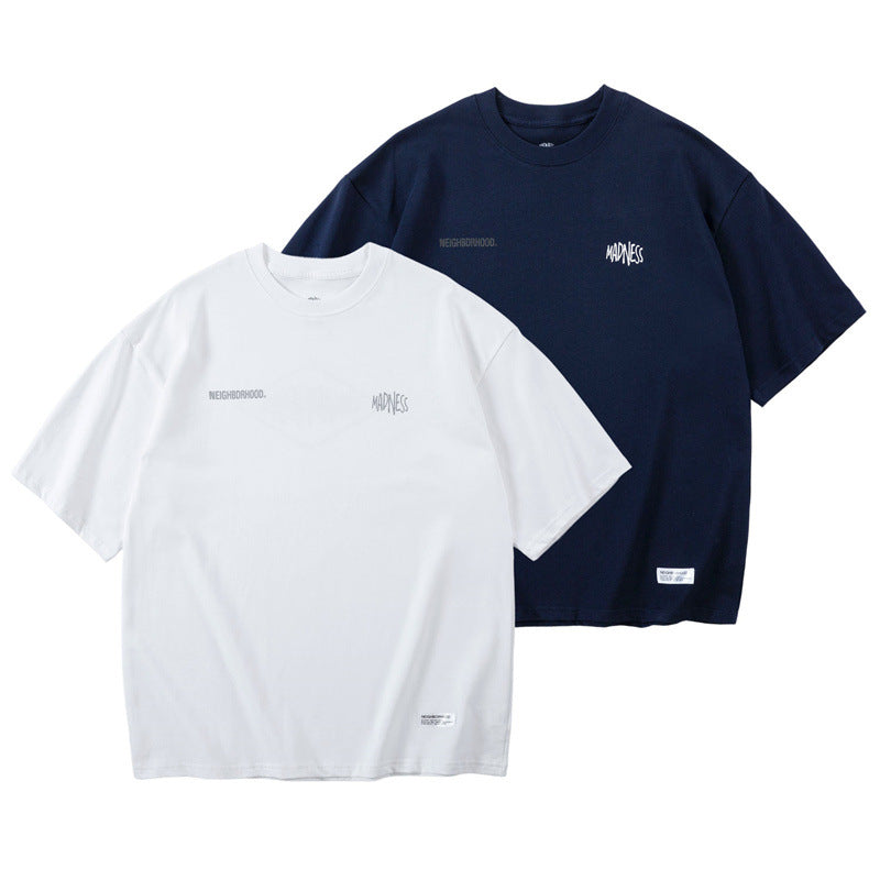 Premium Quality NBHD Pure Cotton T-Shirt in Blue & White Col