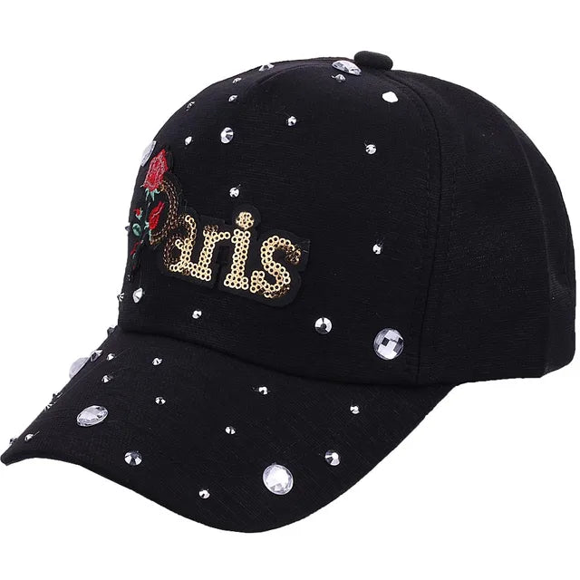 fashion rose hat men women Baseball caps spring summer sun hats for women solid Snapback cap Casual street shot baseball cap